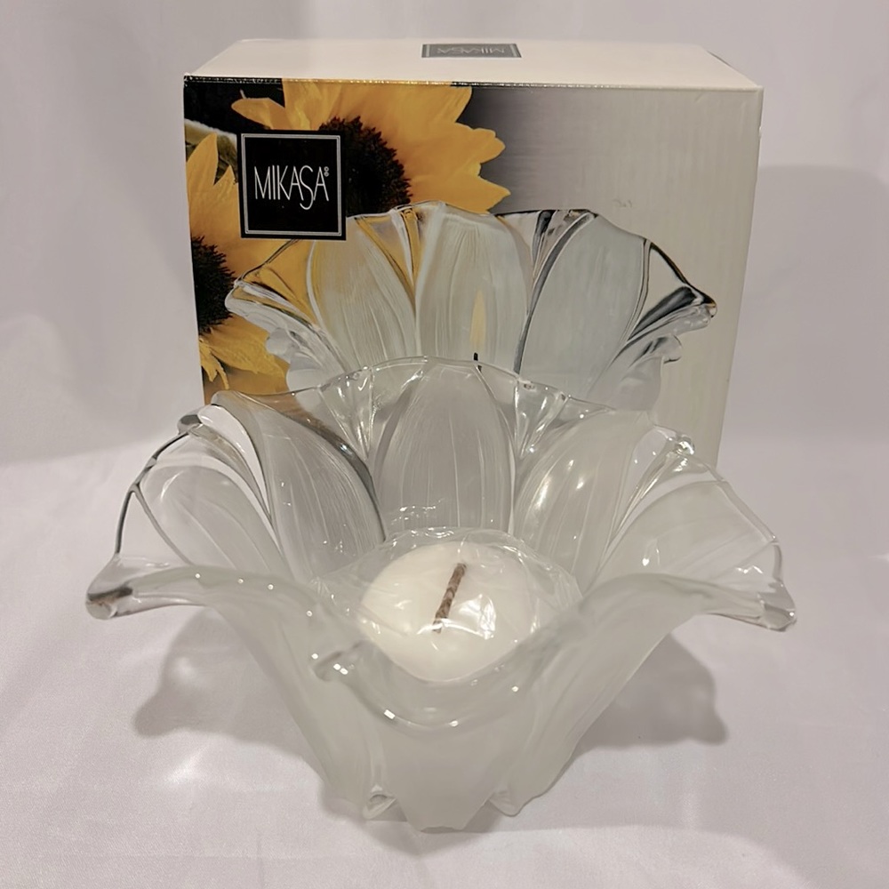 Mikasa Sunflower Frost Votive